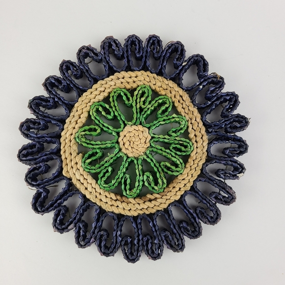 Vintage blue trivet